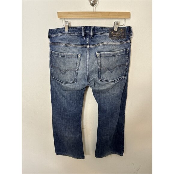 Diesel Zathan Men 32X28 Bootcut Denim Jeans Blue 100% Cotton - Picture 5 of 10